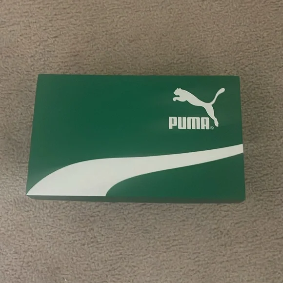 Puma Red and White Suede Speedcat Sneakers - Picture 7 of 10